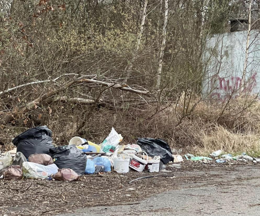 Składowisko śmieci w Mysłowicach przy ul. Miarki