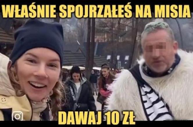 Najlepsze memy z białym misiem z Krupówek!