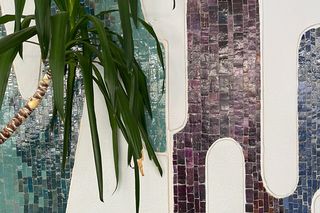 Mozaika w Barze Alpejskim w Warszawie