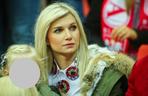 Agata Błaszczykowska na meczu eliminacji Mistrzostw Świata w piłce nożnej. Mecz Polska Czarnogóra