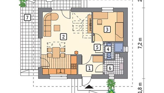 Projekt domu M245 Trafna decyzja (etap I)