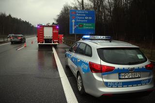 Wypadek śmiertelny na obwodnicy Krakowa. Nie żyje 68latnia kobieta