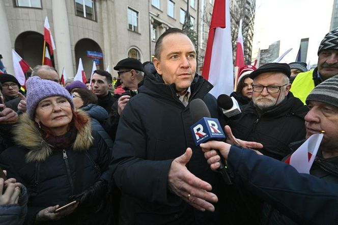 Rolniczy protest w Warszawie