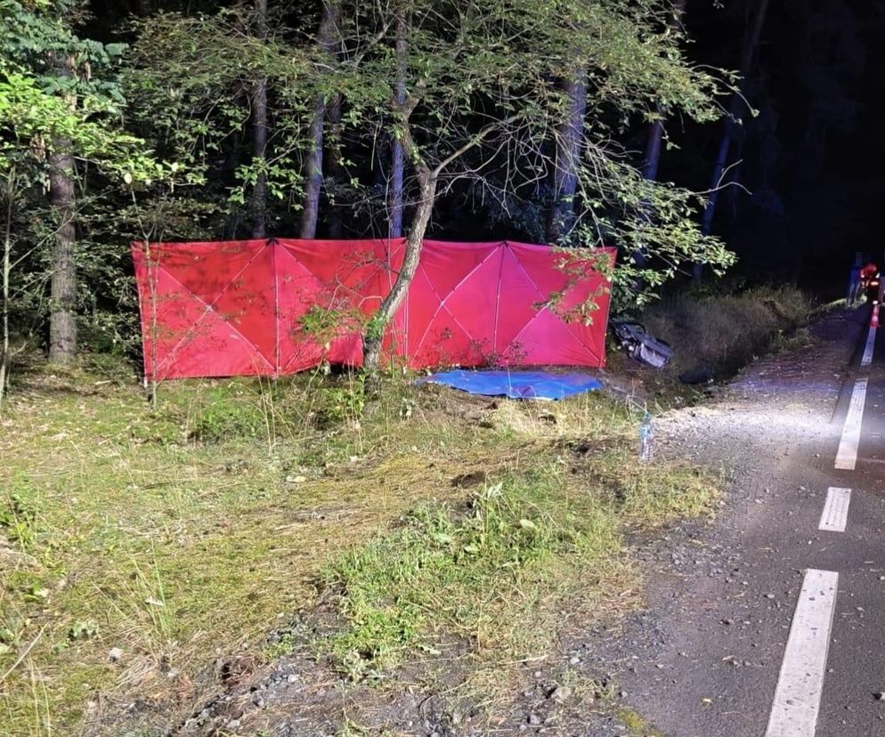 ​Tragiczny wypadek niedaleko Lubiatowa. Nie żyje pasażerka auta