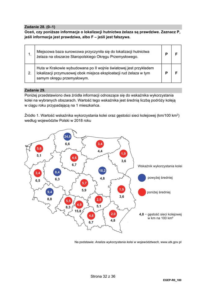 Matura 2024: geografia rozszerzona. ARKUSZ FORMUŁA 2015