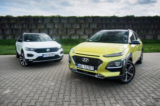 TEST porównawczy - Hyundai Kona 1.6 T-GDi 4WD DCT vs. Volkswagen T-Roc 2.0 TSI 4Motion DSG: modnie i szybko