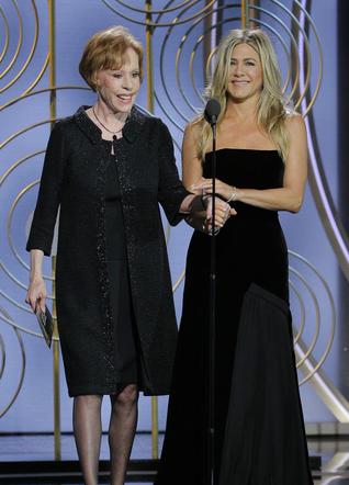 Jennifer Aniston na gali Złote Globy 2018