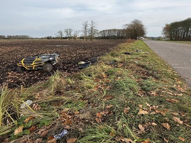 W powiecie Węgrowskim zderzyły się dwa quady. Po rannego kierowcę przyleciał helikopter LPR