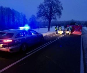 Tragiczny wypadek na DK 63. Mężczyzna nie żyje