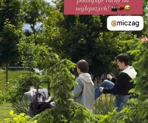 Na dobre i na złe nowy sezon. Kubuś (Wiktor Trojan), Blanka (Pola Gonciarz), Nina (Rita Sobocińska) na planie