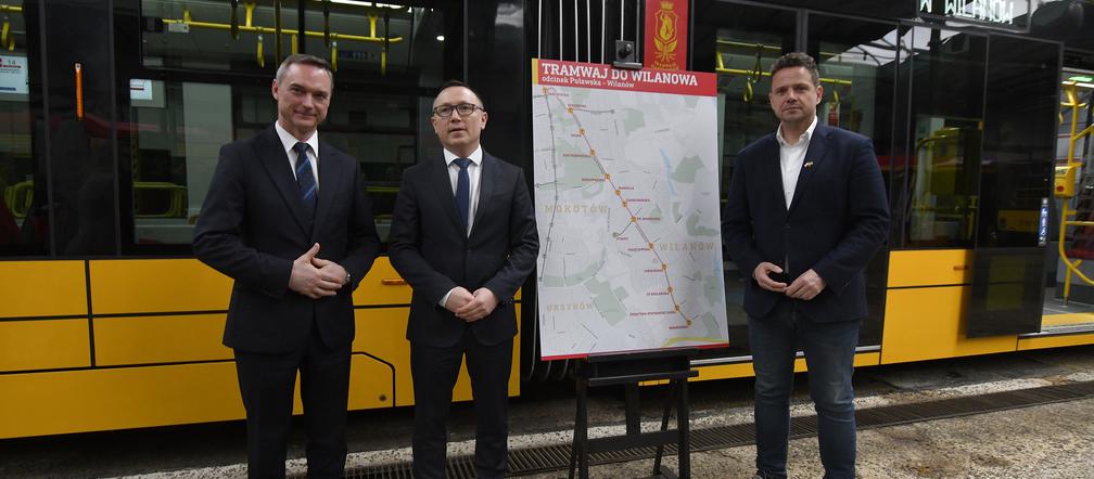 W pół godziny z Wilanowa do centrum. Umowa na nową trasę tramwajową podpisana