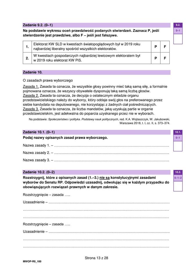 Matura 2024: WOS poziom rozszerzony, ODPOWIEDZI i ARKUSZE CKE do ściągnięcia NOWA FORMUŁA 2023