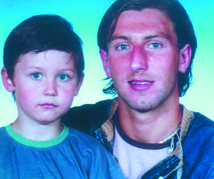 Kamil Kosowski i syn Aleksander Big Scythe