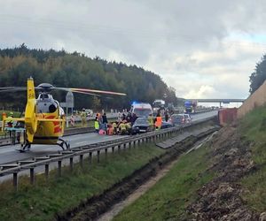 Wypadek na autostradzie A4. Kobieta zmarła w szpitalu