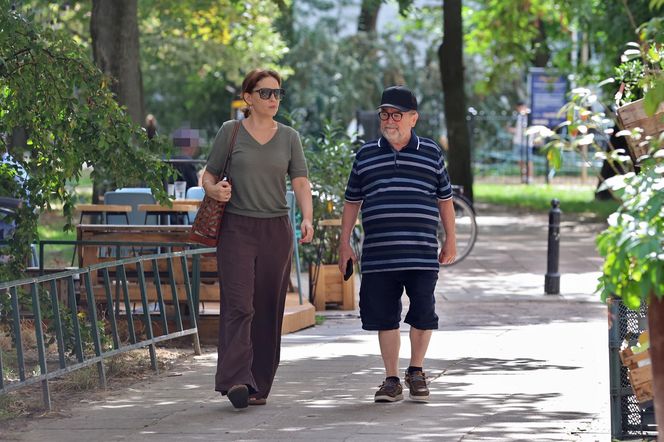 Edward Miszczak i Anna Cieślak na bazarku
