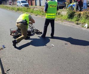 Wypadek dwóch pojazdów na ulicy Dekana w Lesznie 