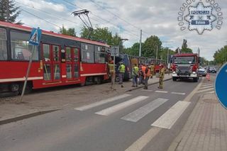 Utrudnienia w Bytomiu. Tramwaj zderzył się z samochodem dostawczym