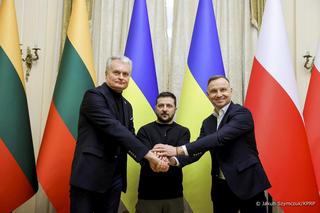Spotkanie trzech prezydentów we Lwowie. Zełenski: razem przywrócimy pokój