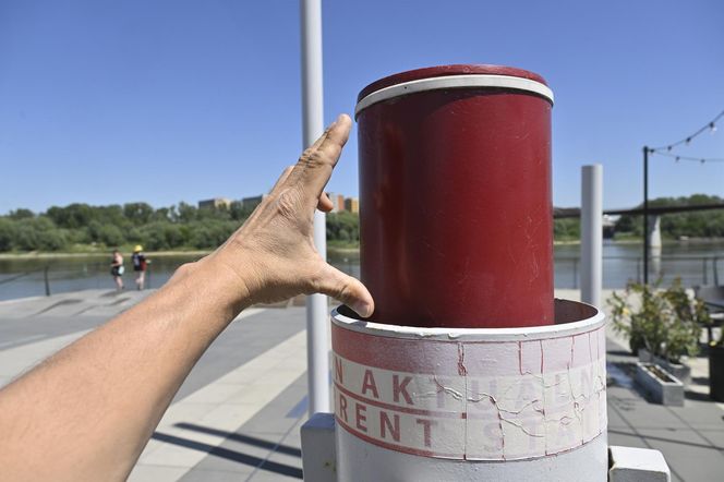 Niski stan wody w Wiśle