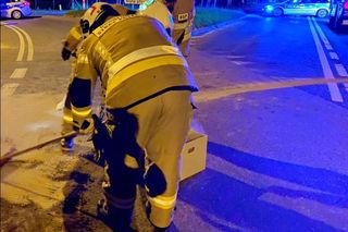 Czołowe zderzenie w Gorzycach! W dwóch samochodach znajdowało się 11 osób