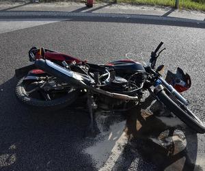 Tragiczny wypadek na drodze krajowej nr 2 w Białej Podlaskiej. Nie żyje motocyklista