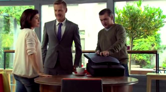 M jak miłość odcinek 1192. Michał Marszałek (Andrzej Andrzejewski), Kinga Zduńska (Katarzyna Cichopek), Piotrek (Marcin Mroczek)