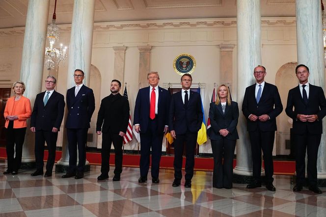 Spotkanie Zełeński - Trump w Białym Domu z udziałem europejskich liderów