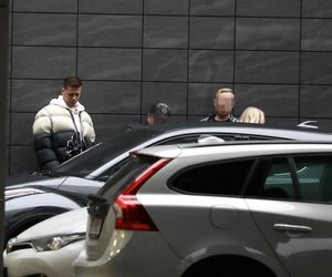 Wojciech Szczęsny żegna się z żoną Mariną