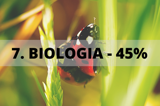 Miejsce 7: Biologia - 45%