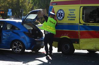 Radom. Wypadek karetki