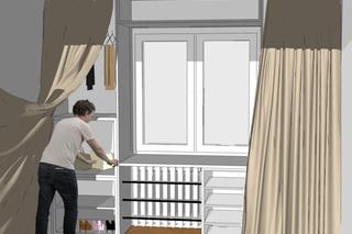 zabudowa ściany z oknem 2 propozycja