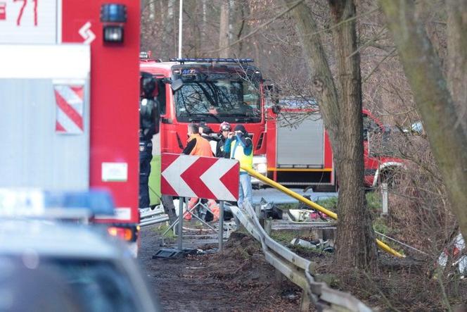 Wypadek koło Skąpego