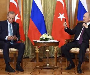 Prawdziwy Putin na spotkaniu z Erdoganem, sobowtór miał wolne