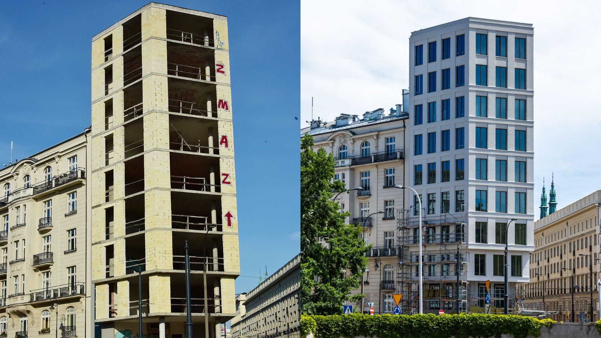 Dawny „szkieletor” przy placu Politechniki 4 w Warszawie