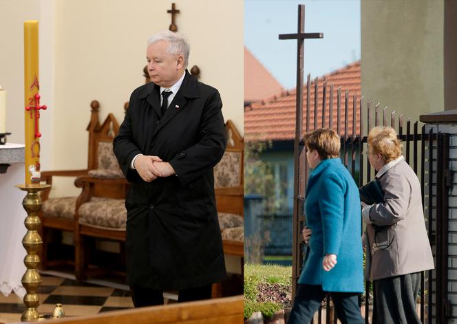 Kaczyński i Szydło modlili się za rząd. 