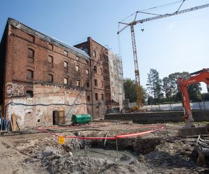 Tak wyglądają prace na zabytkowym młynie w Grudziądzu