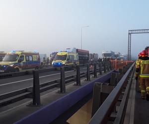 Śmiertelny wypadek na A1 pod Łodzią! 43-latek z busa nie żyje, kilka osób rannych [ZDJĘCIA].