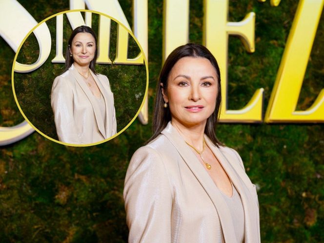 Joanna Brodzik na premierze "Śnieżki"