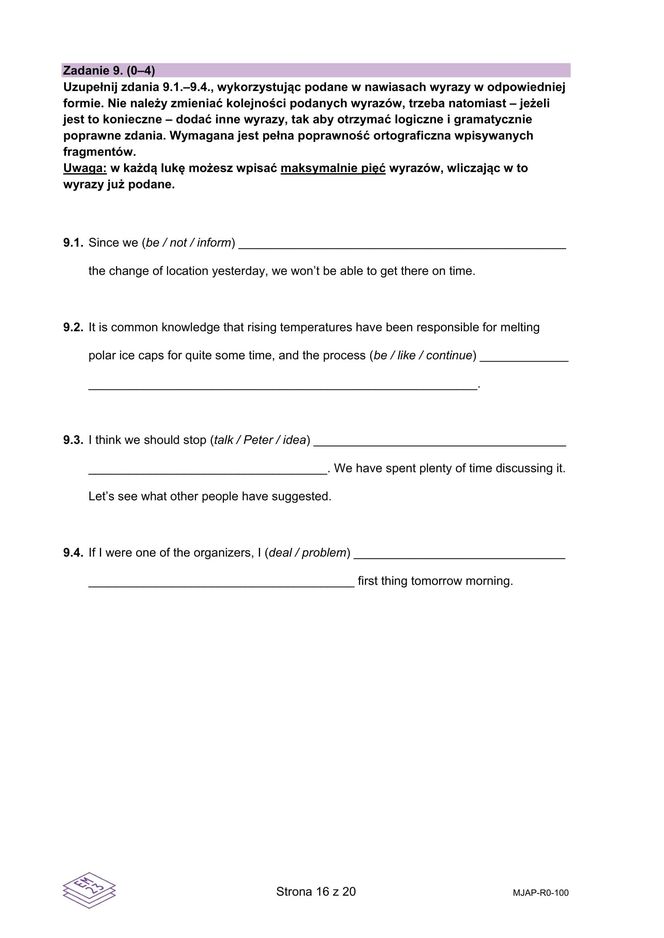 Matura 2025: angielski rozszerzony 8.05.2025. Arkusze CKE, poziom rozszerzony [Formuła 2023]