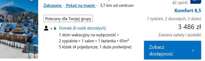 Domki Zakopane