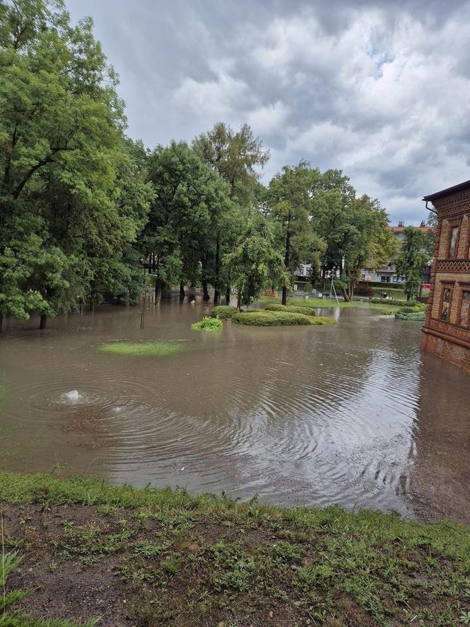 Ulewa nad Dąbrową Górniczą