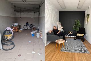 Garaż zamieniła na nowoczesną pracownię. Wnętrze przeszło metamorfozę!