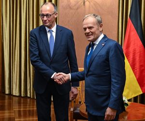 Premier Donald Tusk oraz kanclerz Niemiec Friedrich Merz 