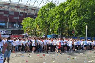 Kibice na meczu Pogoń - Legia