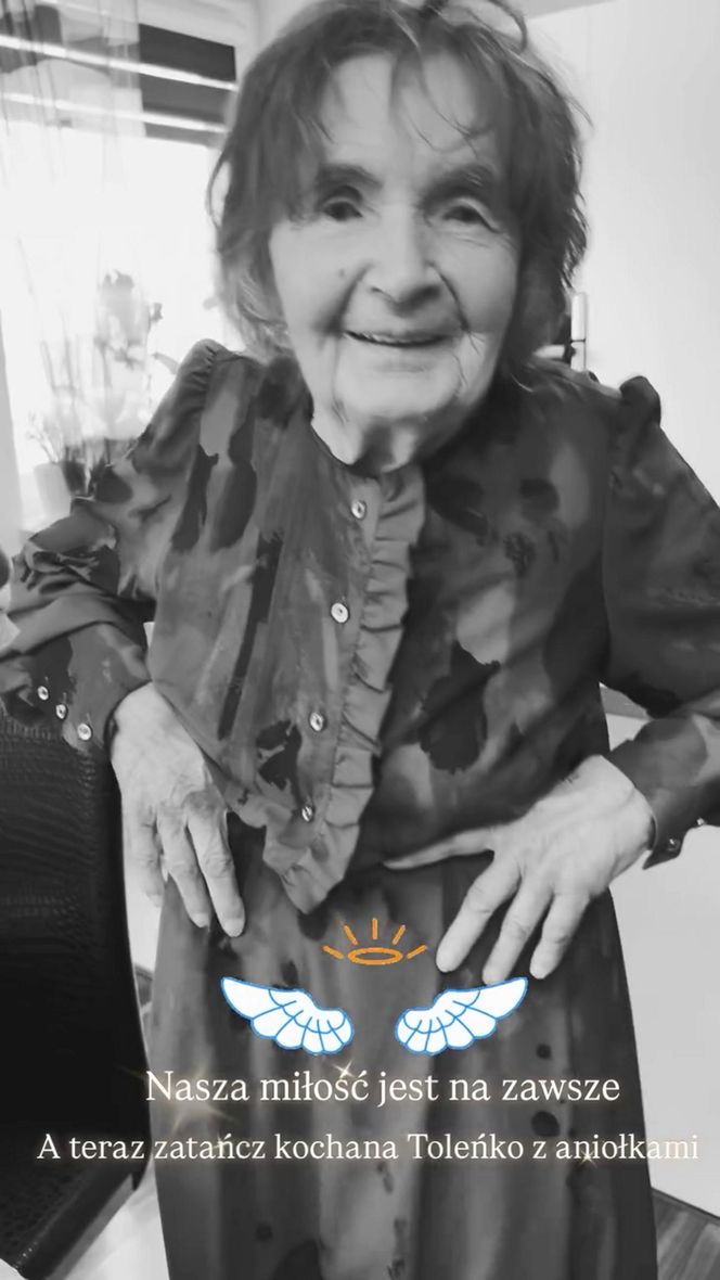 Herbuś pięknie pożegnała babcię