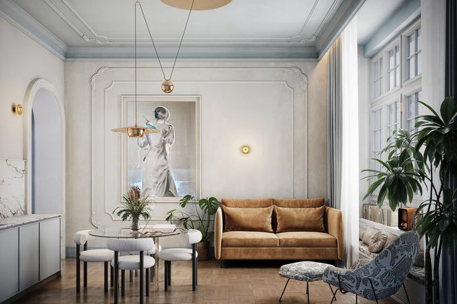 Wnętrza w stylu modern classic