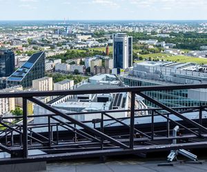 Panorama Warszawy z wieżowca Skyliner