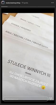 Stulecie Winnych 3 sezon. Fragment scenariusza