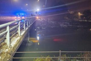 Jego jaguar wylądował na dnie Motławy! Niesłychany wypadek w Gdańsku [ZDJĘCIA]