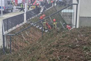 Wypadek przy Szpitalu Uniwersyteckim w Krakowie